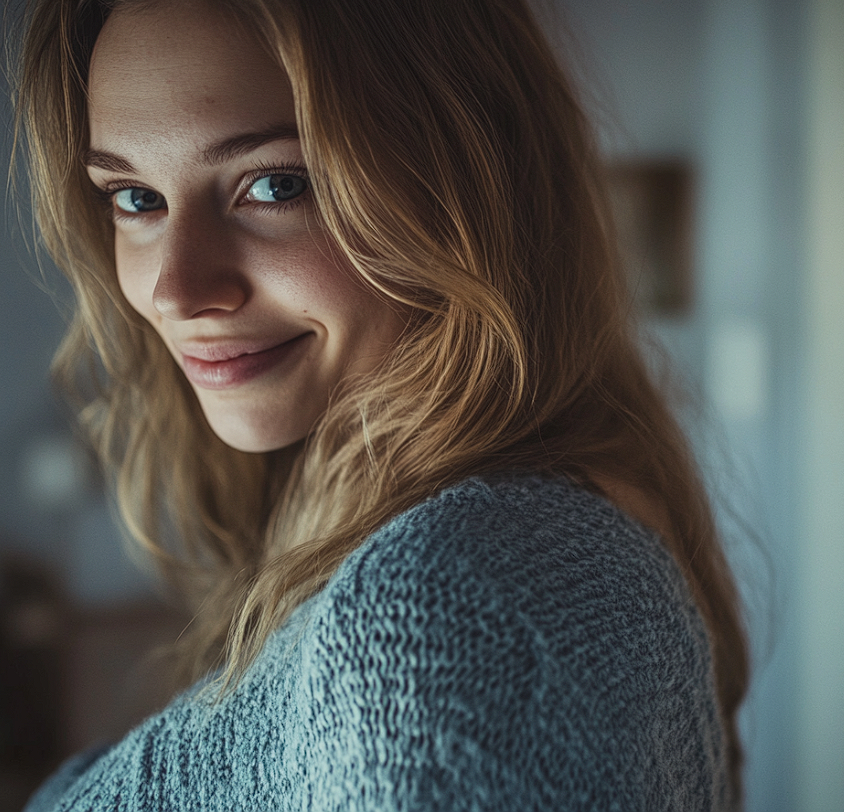 A smiling young woman | Source: Midjourney