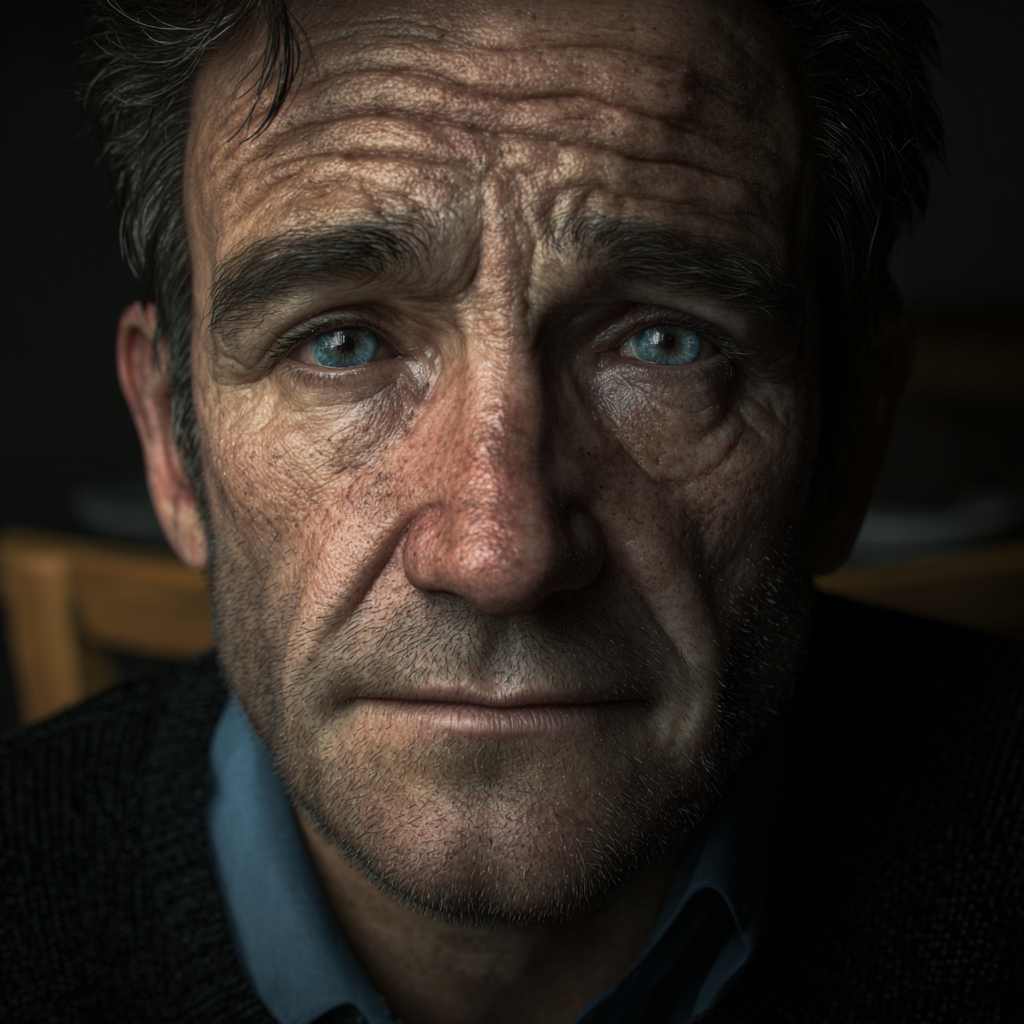 A heartbroken man staring | Source: Midjourney