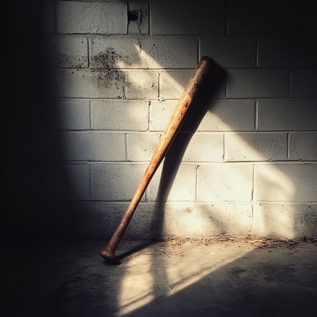 A baseball bat in a garage | Source: Midjourney