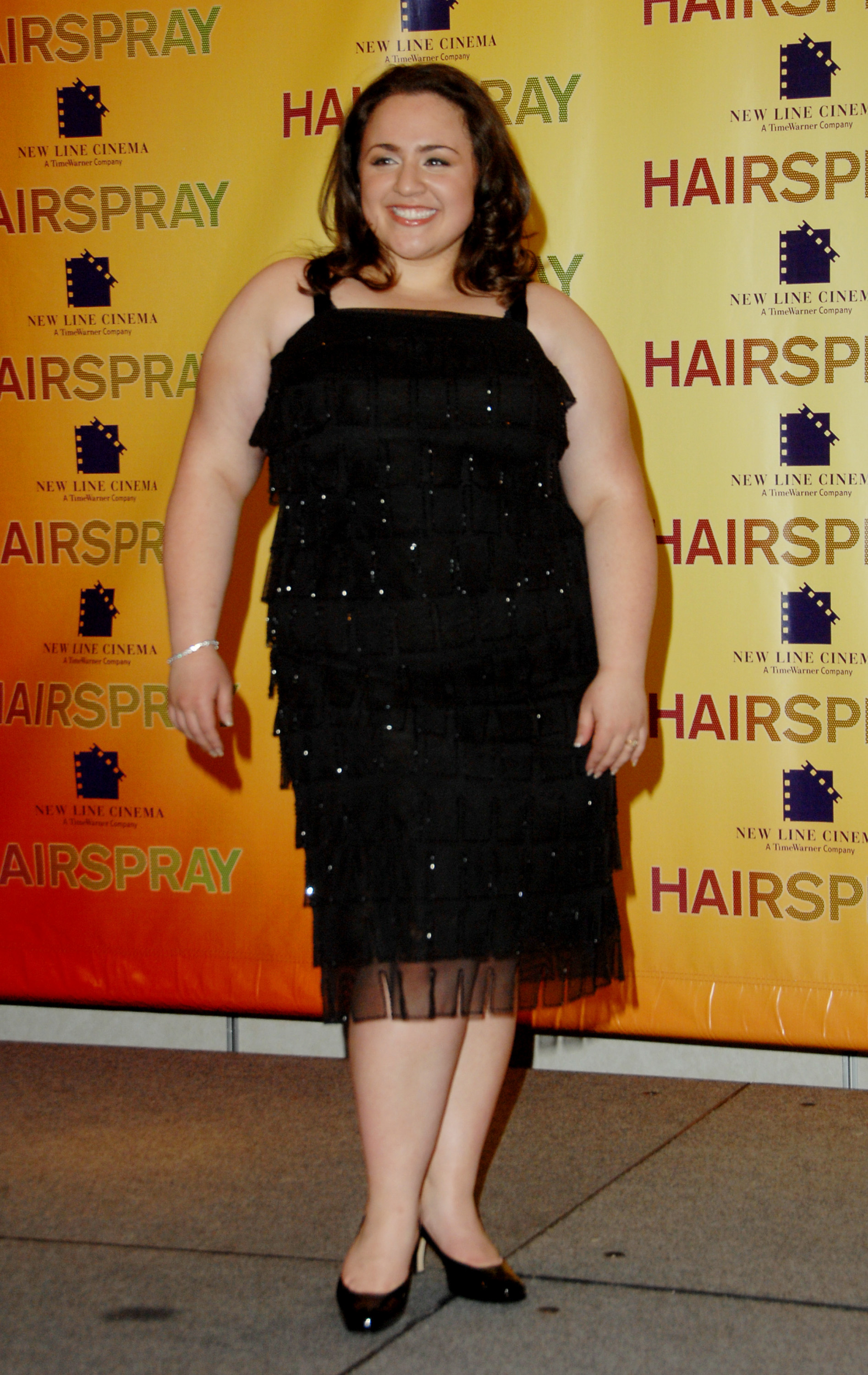 Nikki Blonsky was pictured during ShoWest 2007 - "Hairspray" Photo Call at Paris Hotel in Las Vegas, Nevada. | Source: Getty Images
