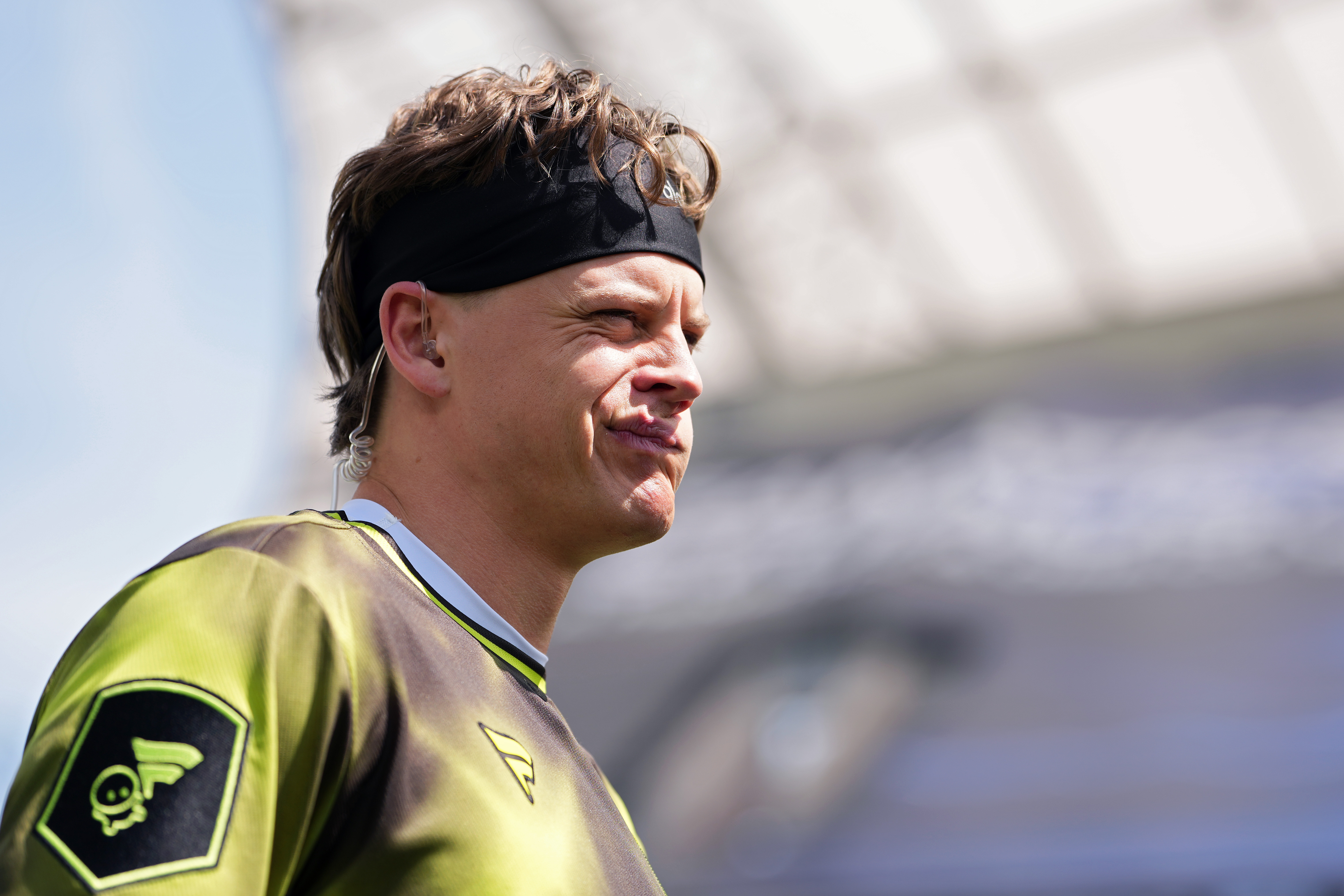 Joe Burrow of the Wildcats FFC looks on before the Fanatics Flag Football Classic at BMO Stadium on March 21, 2026, in Los Angeles, California. | Source: Getty Images