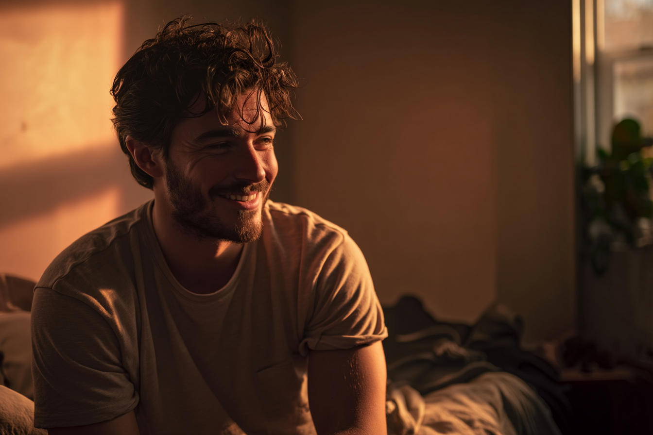 A man smiling | Source: Midjourney