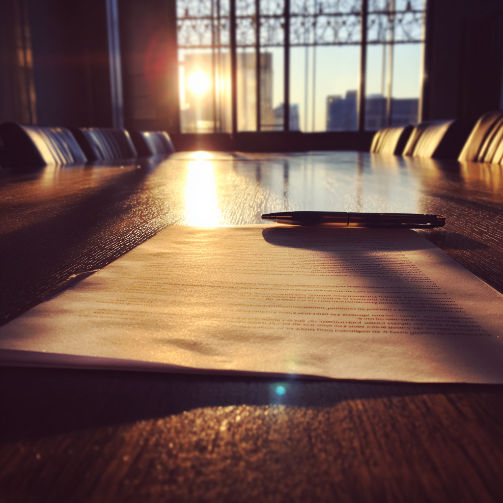A document on a table | Source: Midjourney