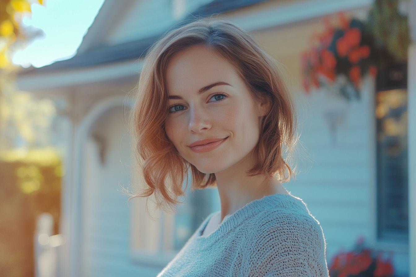 A young woman smiling | Source: Midjourney