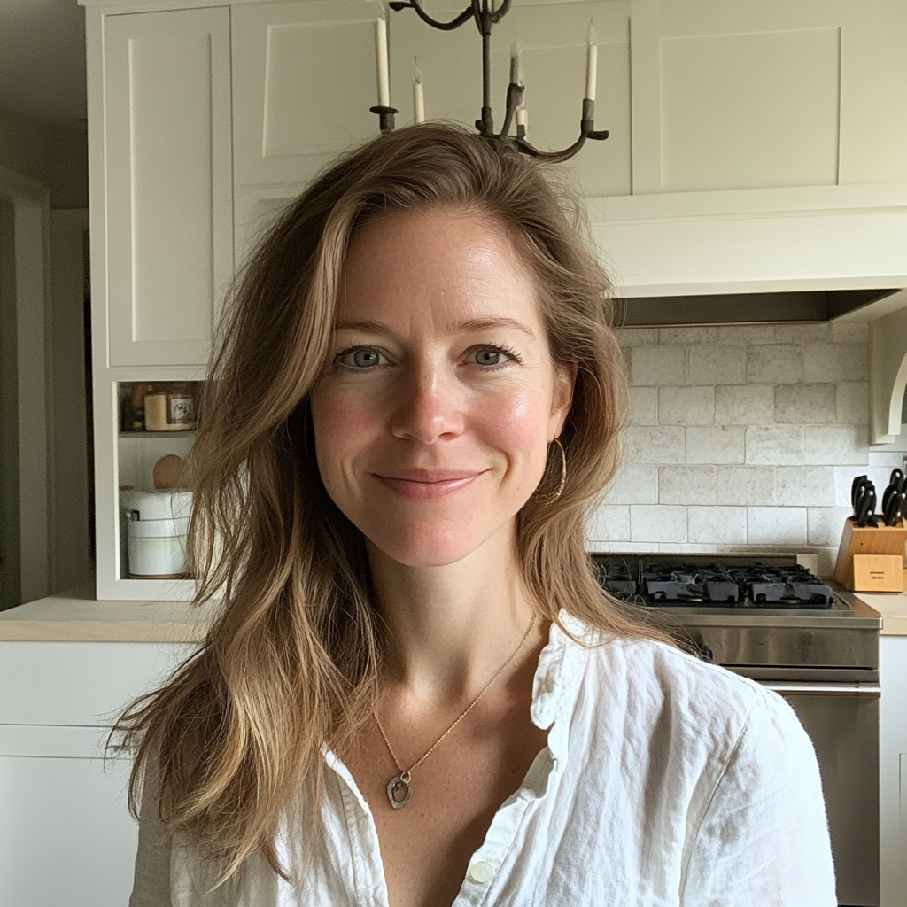 A woman standing in a kitchen | Source: Midjourney