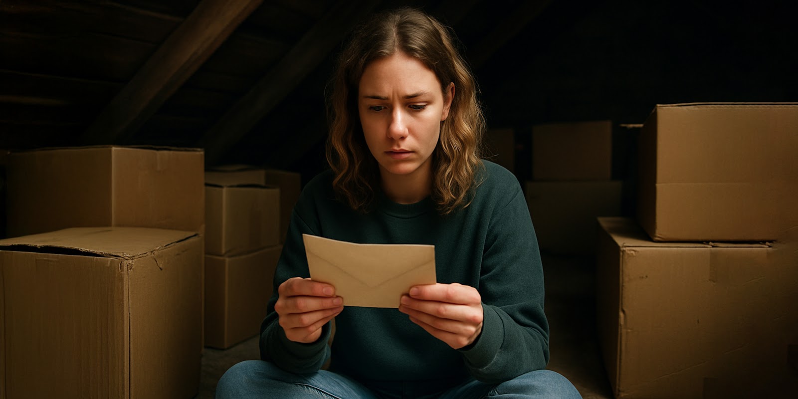 A woman with a letter. | Source: Midjourney
