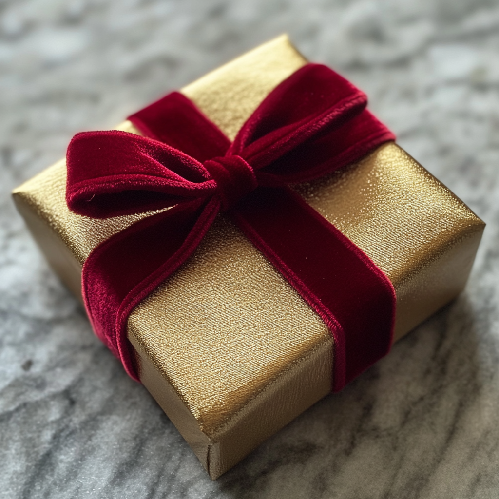 A gold-wrapped gift | Source: Midjourney