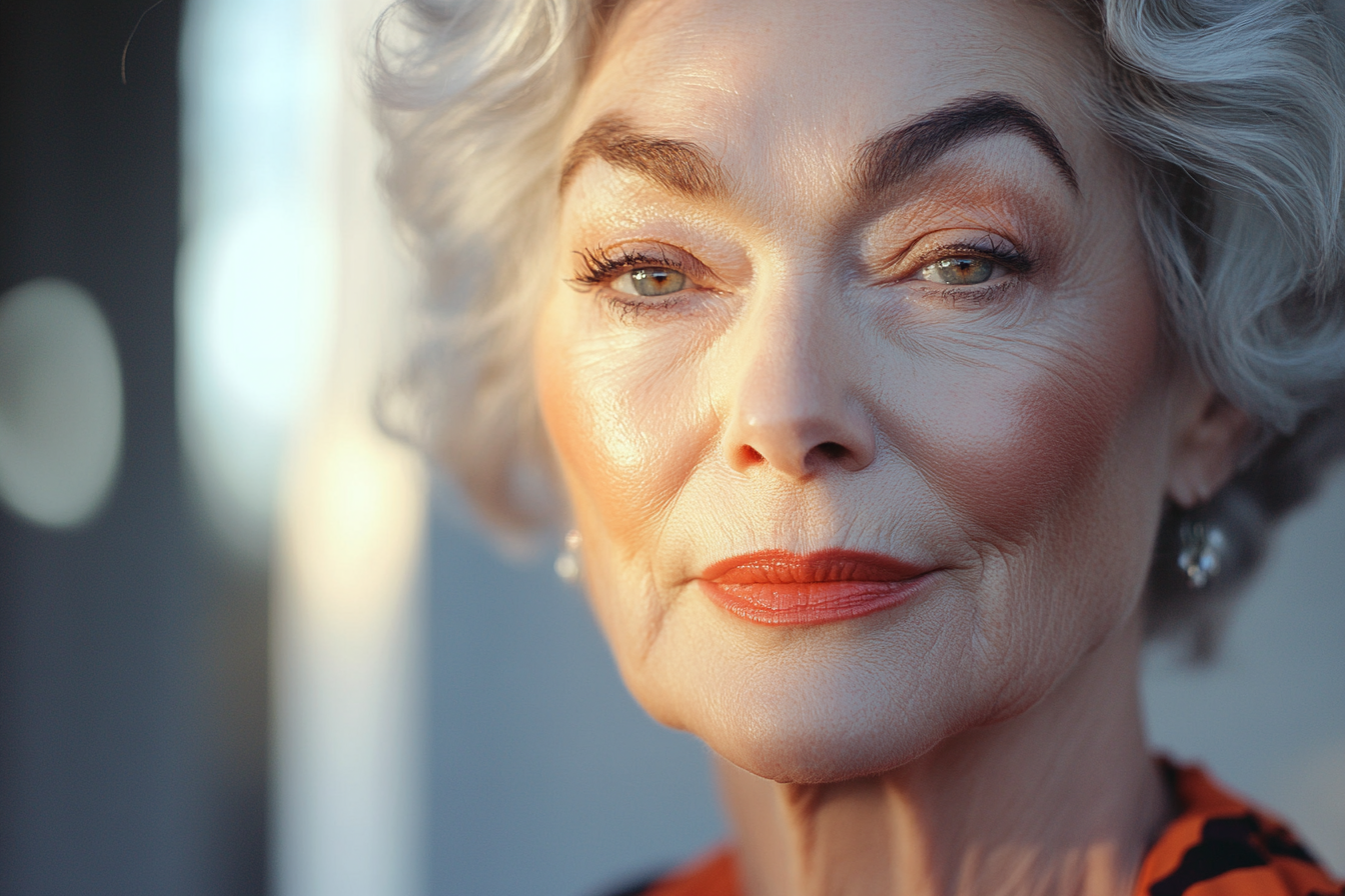 Une femme âgée souriante | Source : Midjourney