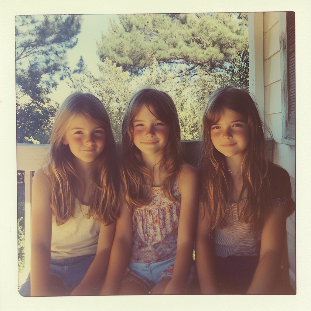 Three smiling girls | Source: Midjourney