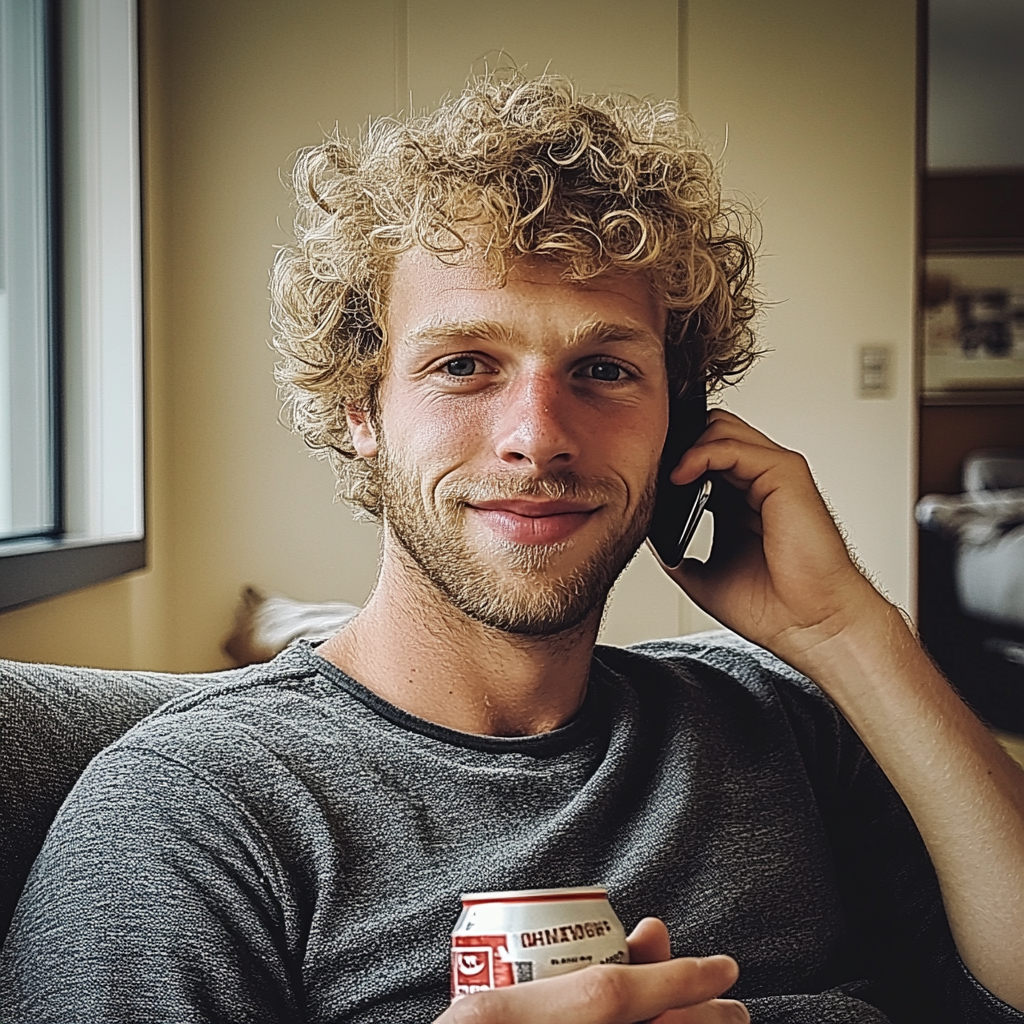 A man talking on a phone | Source: Midjourney