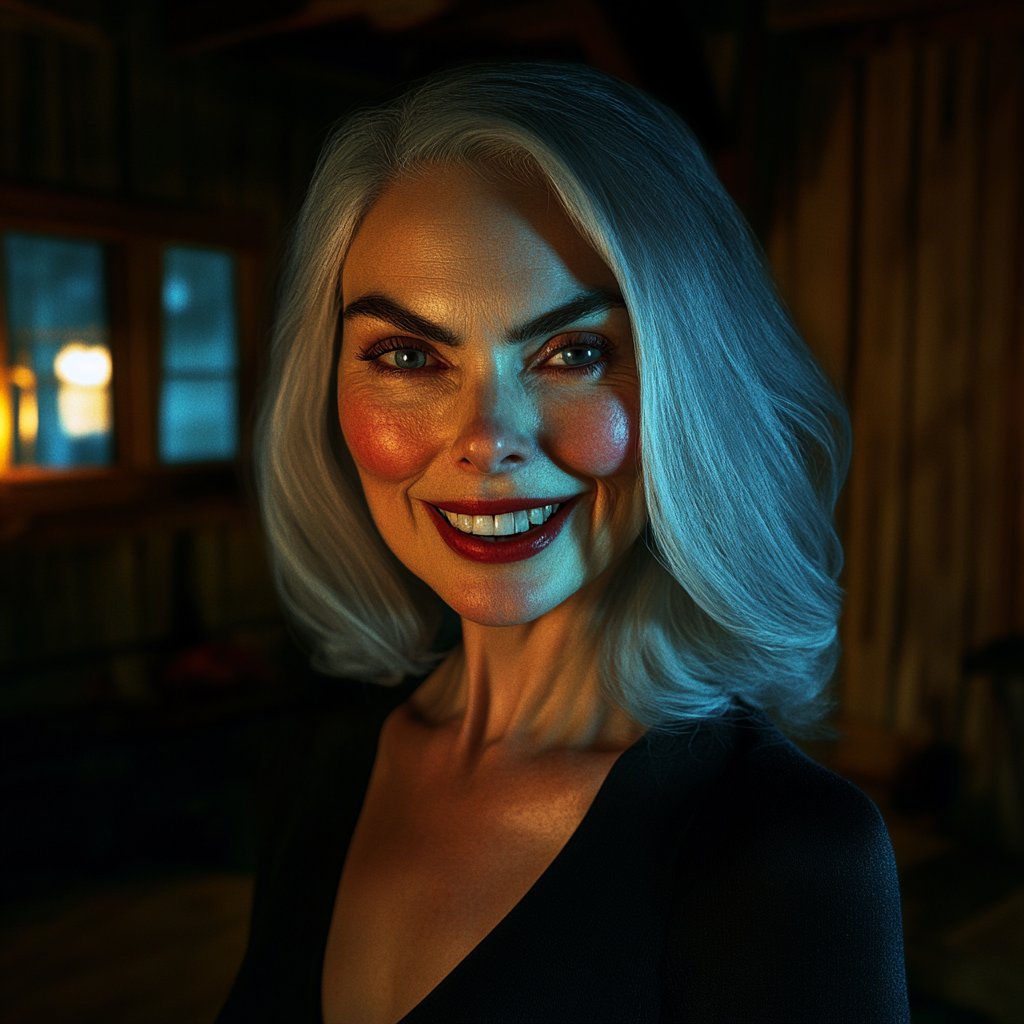 An older woman smiling | Source: Midjourney