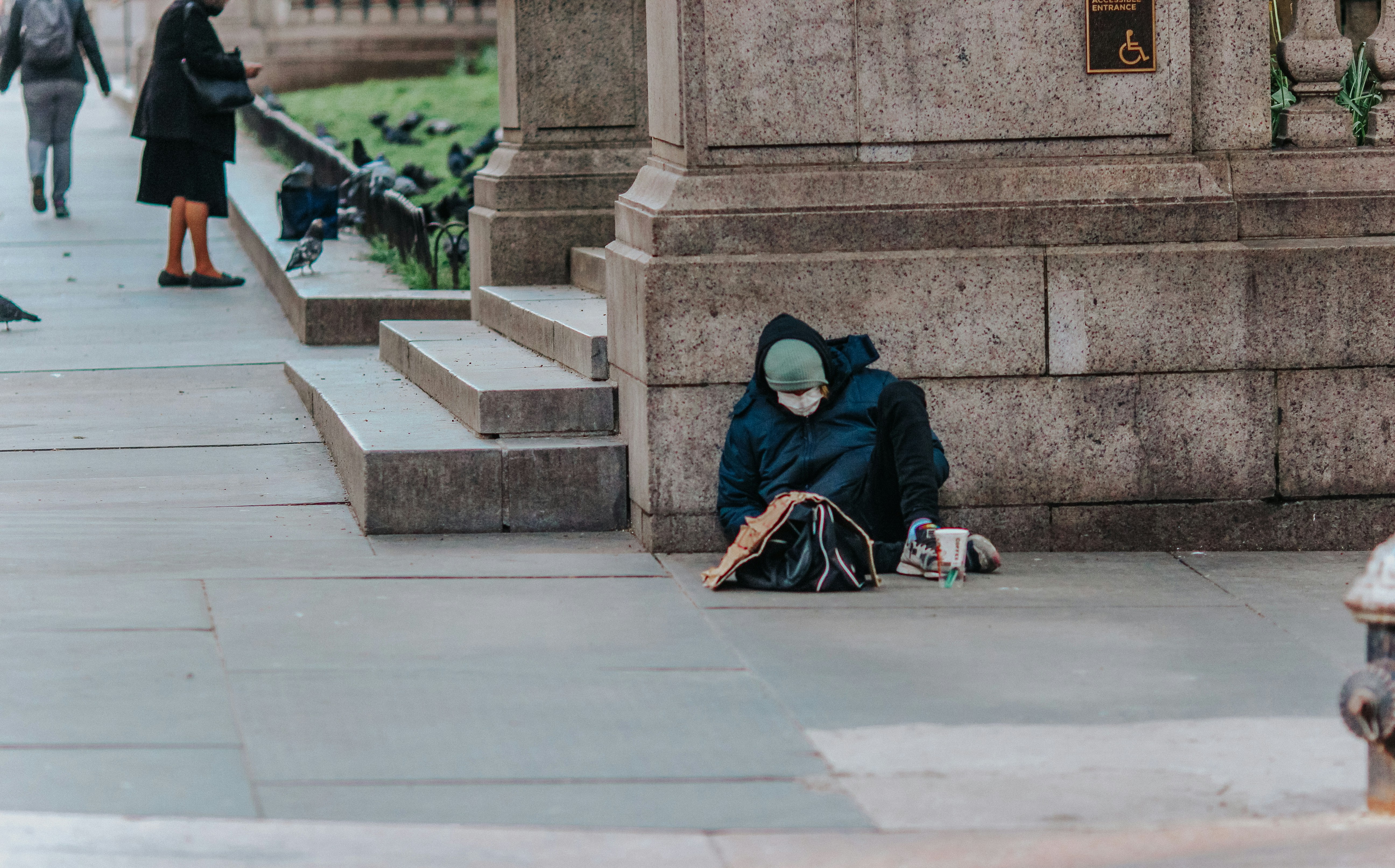 A homeless person on the streets | Source: Unsplash