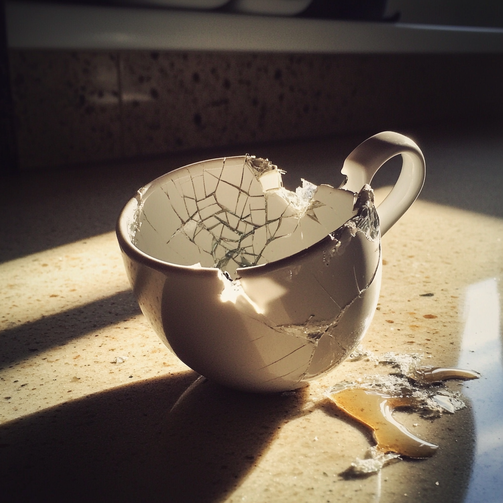 A broken mug | Source: Midjourney