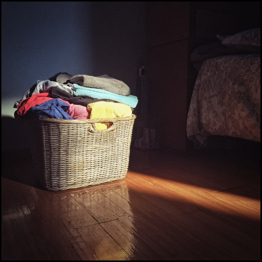 Clothes in a laundry basket | Source: Midjourney