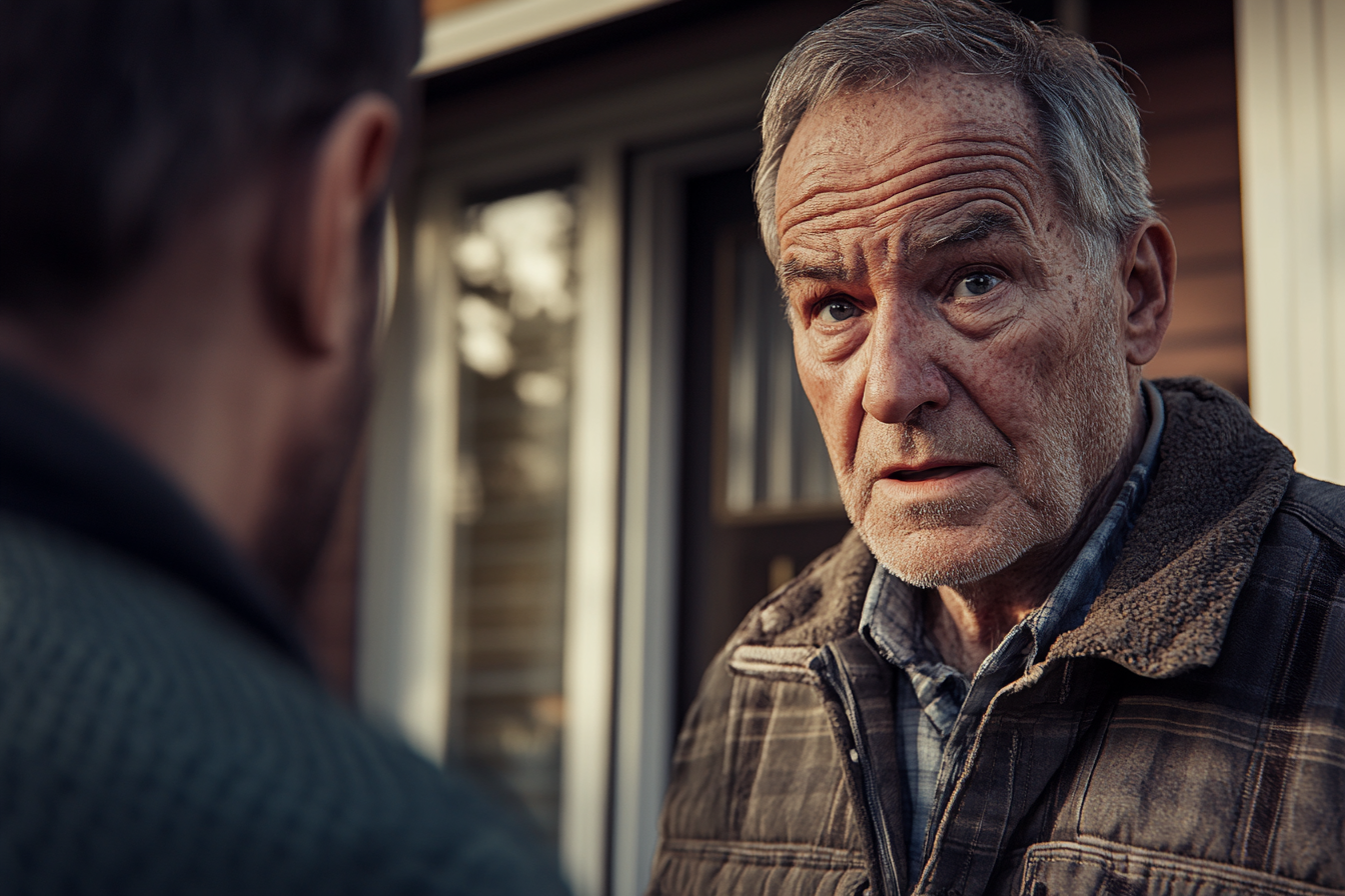 A man talking to his neighbor | Source: Midjourney