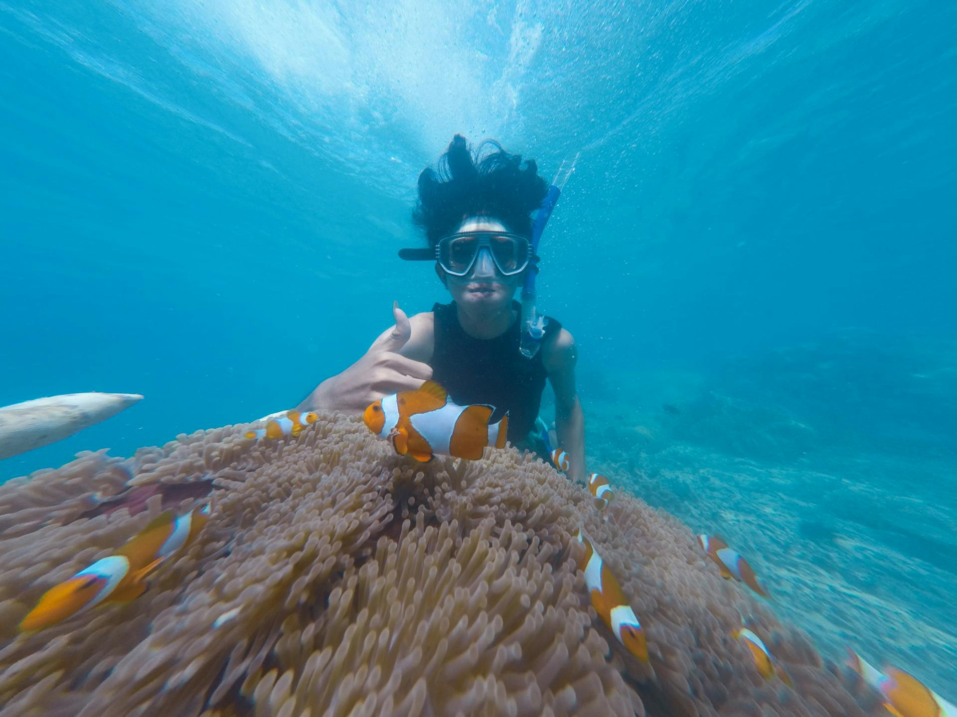 A woman snorkeling | Source: Pexels