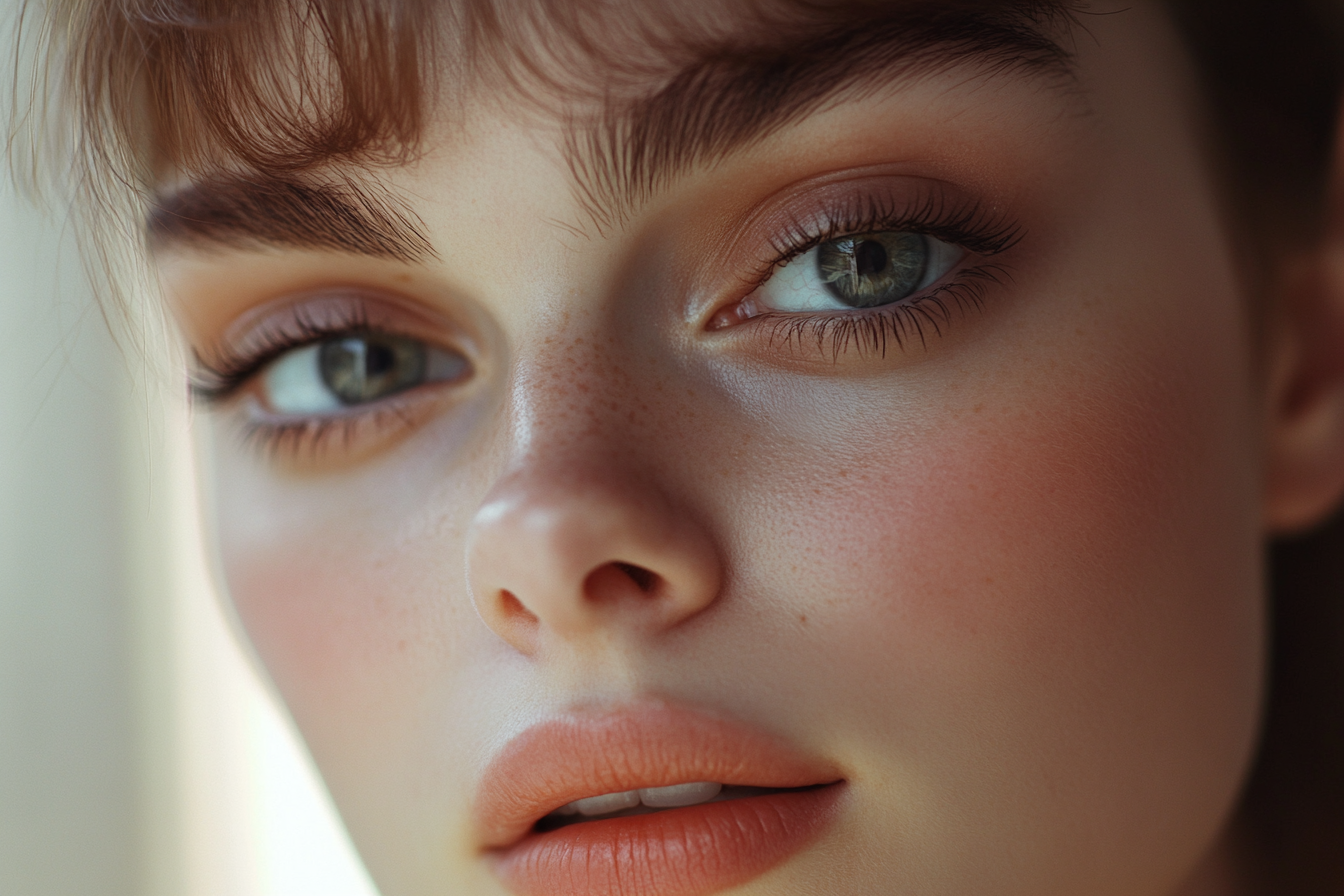 A close-up shot of a woman slightly smiling | Source: Midjourney