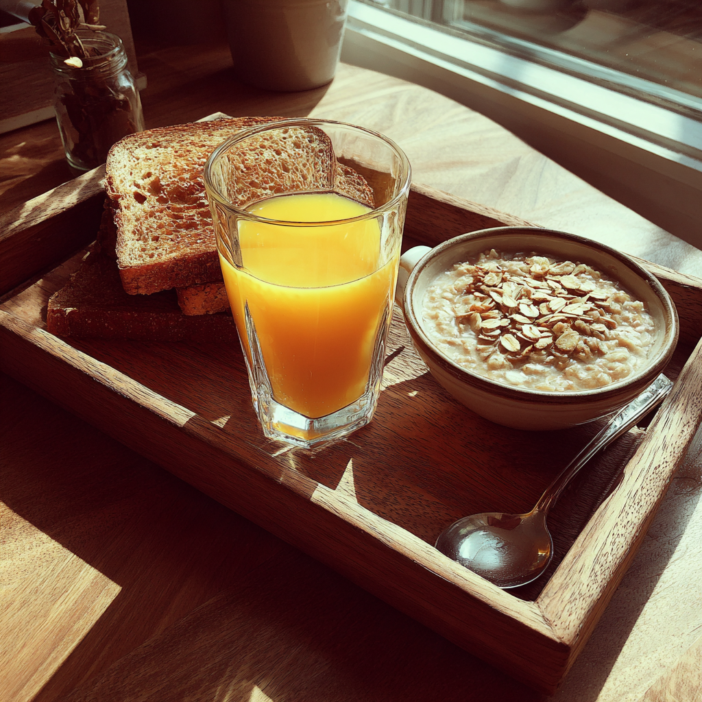 Food on a wooden tray | Source: Midjourney