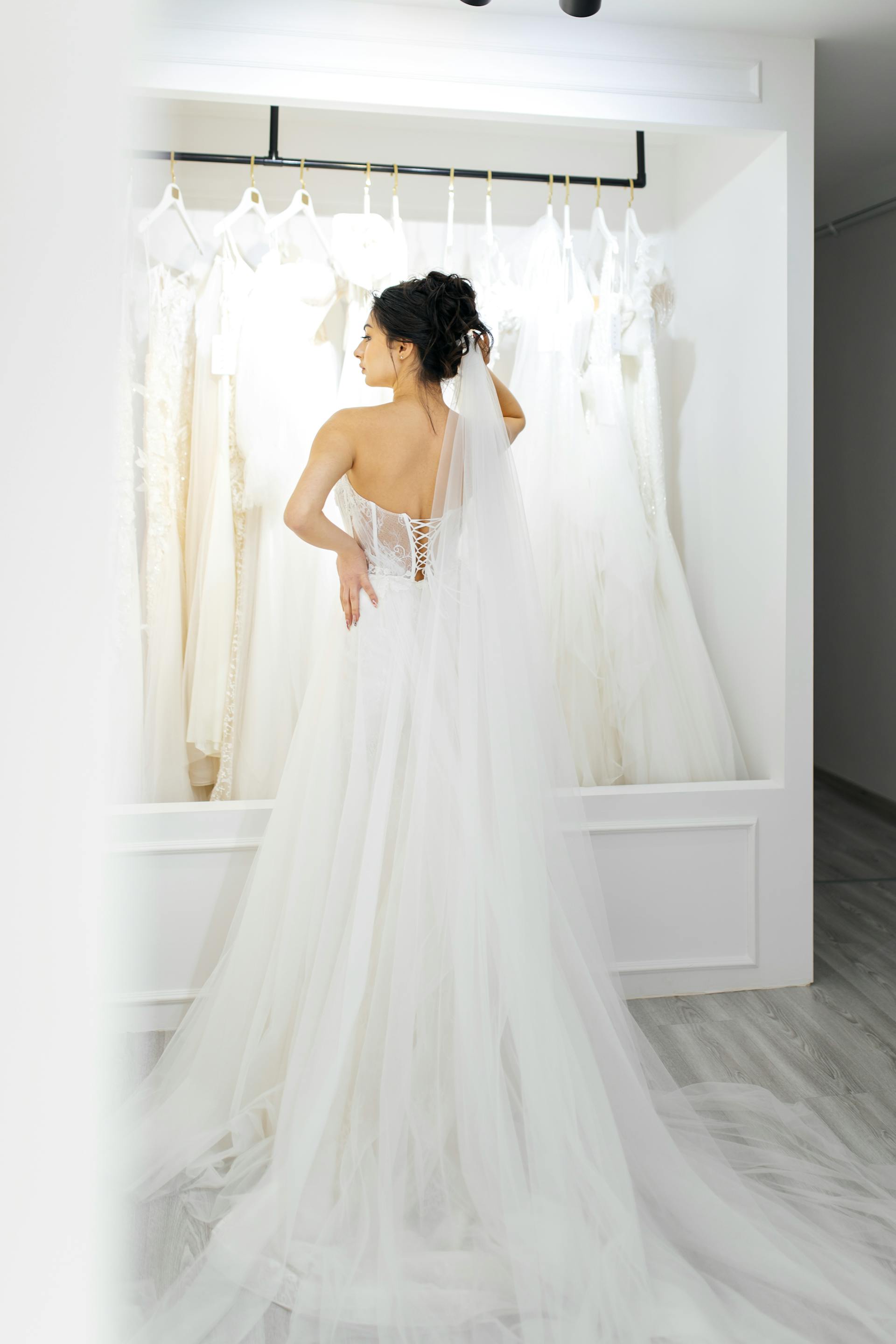 A woman in a bridal shop | Source: Pexels