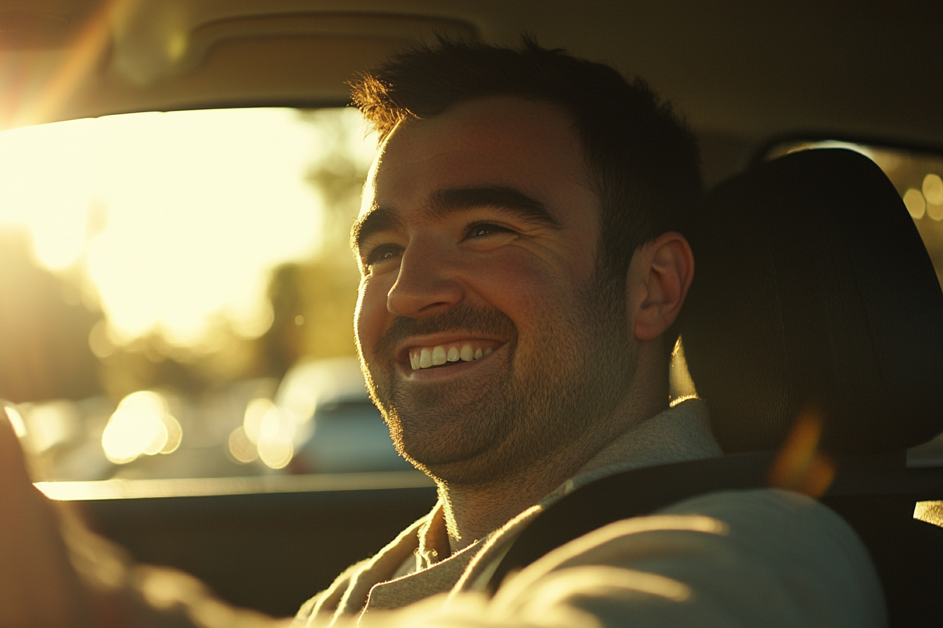 Un hombre conduciendo un coche | Fuente: Midjourney