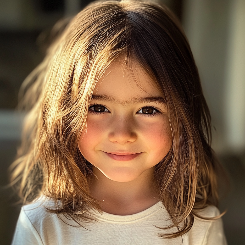 A smiling little girl | Source: Midjourney