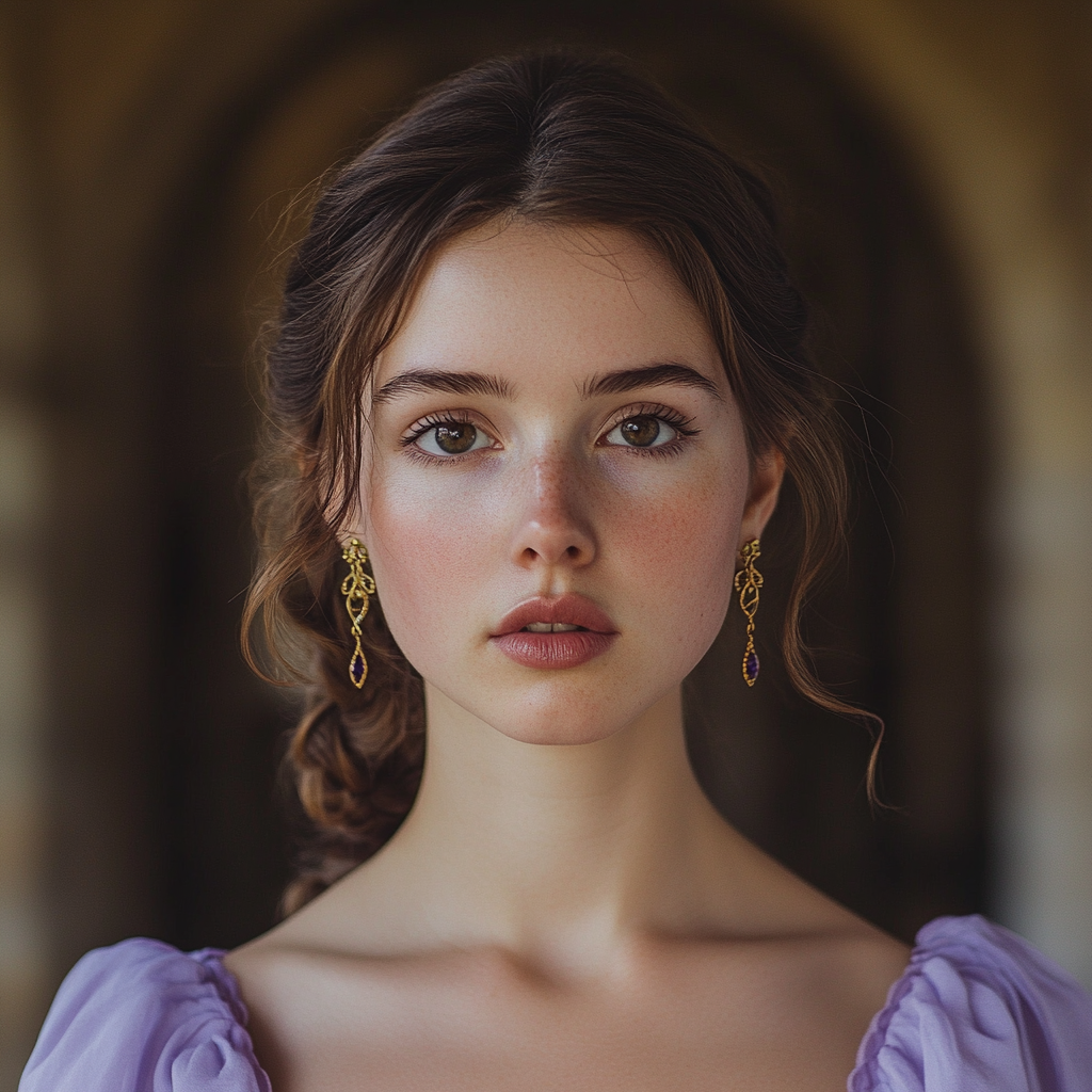 A close up of a concerned bridesmaid | Source: Midjourney