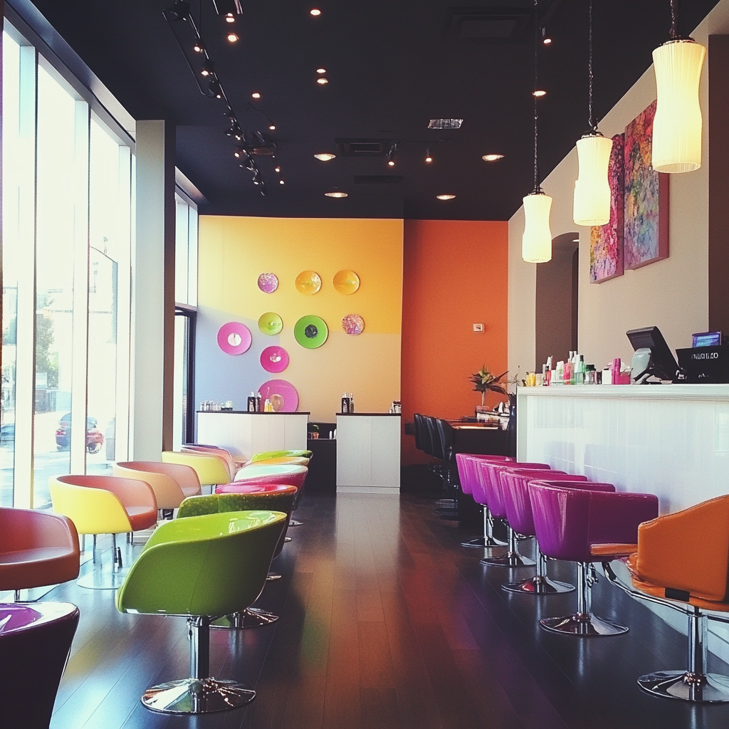 The interior of a nail salon | Source: Midjourney