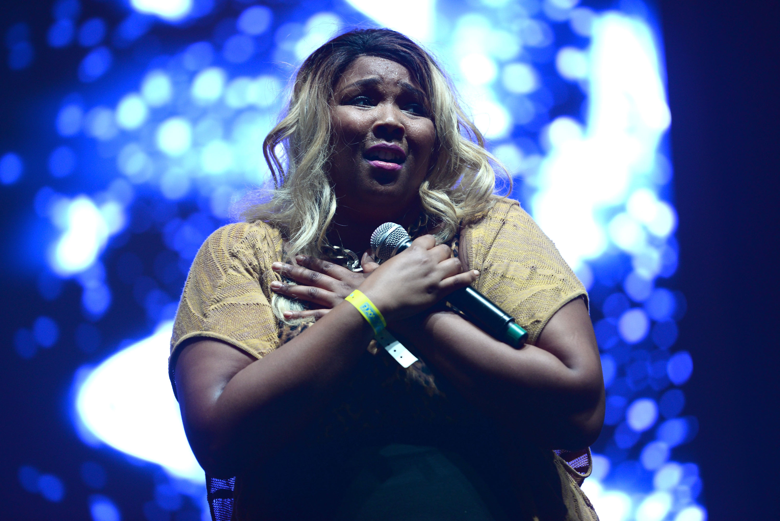 Lizzo performs onstage during the Supersonico Festival at The Shrine Auditorium on October 11, 2014 in Los Angeles, California. | Source: Getty Images