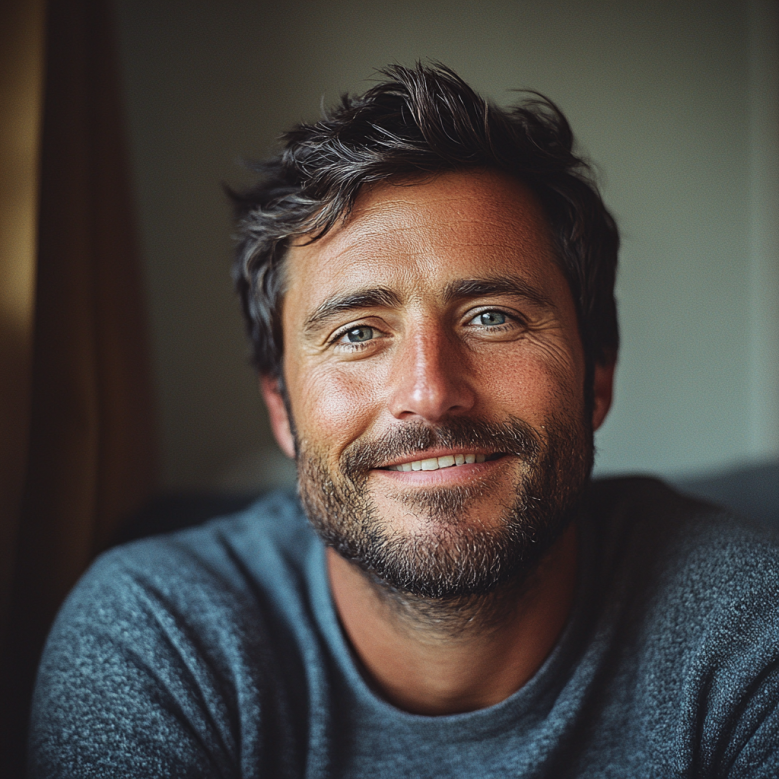 Un uomo felice | Fonte: Midjourney