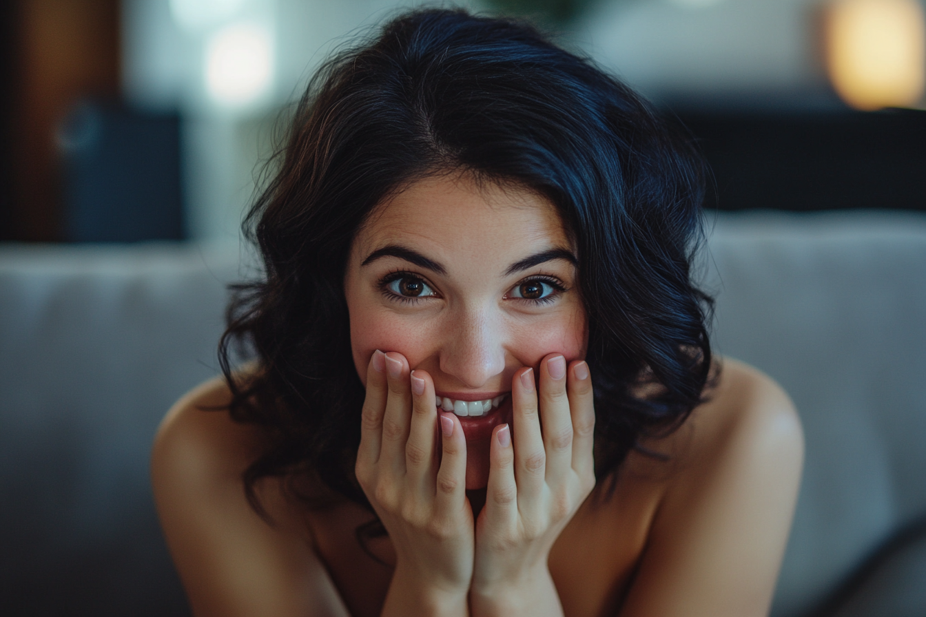 A happy and excited woman | Source: Midjourney