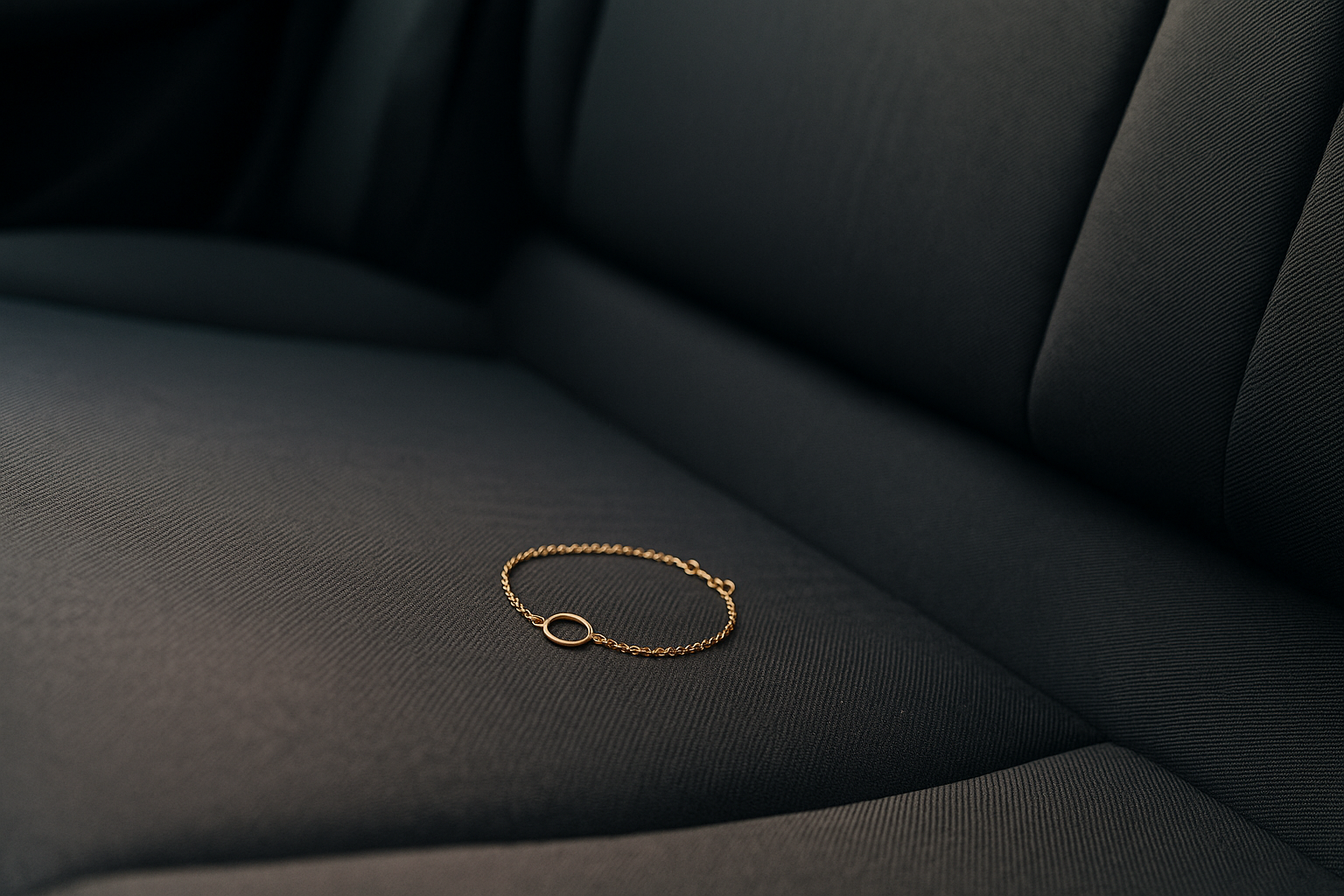 A bracelet on the back seat of a car | Source: Sora