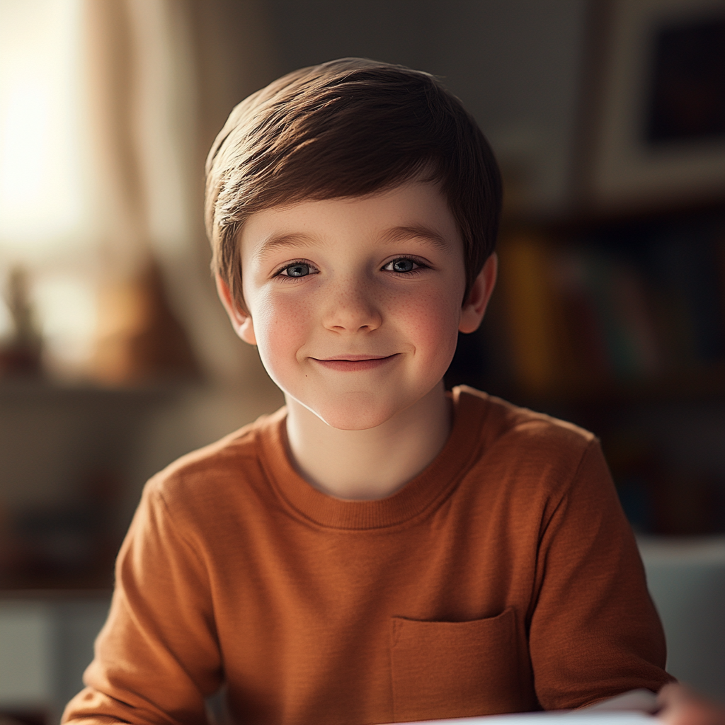 A boy smiling | Source: Midjourney