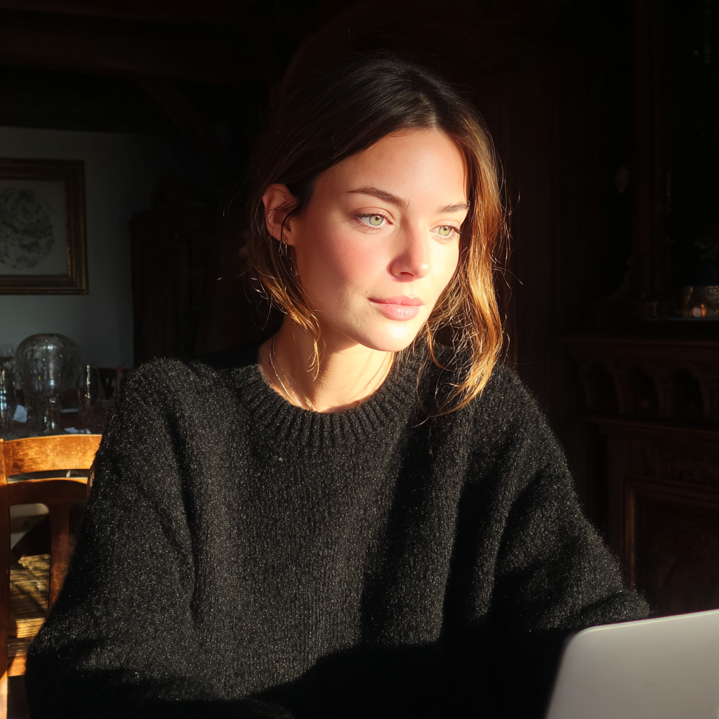 Kobieta korzystająca z laptopa | Źródło: Midjourney