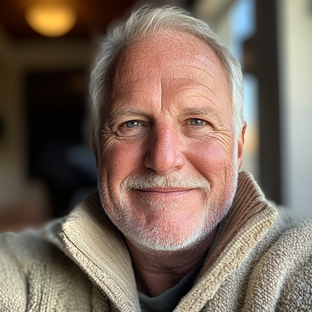 A smiling older man | Source: Midjourney
