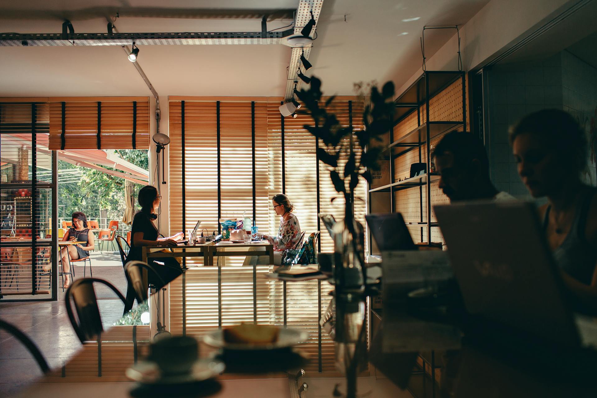 A view from the back corner of a coffee shop | Source: Pexels