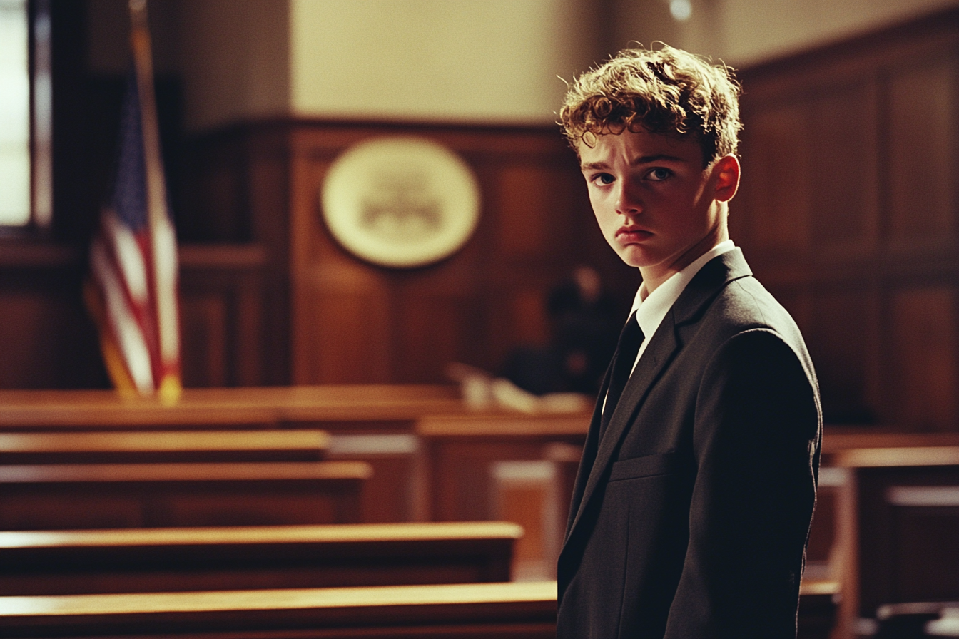 A young man standing in a courtroom | Source: Amomama