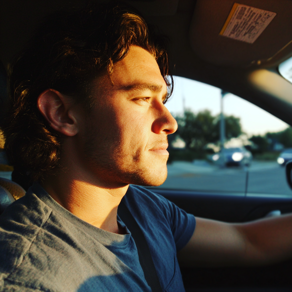 A man driving a car | Source: Midjourney