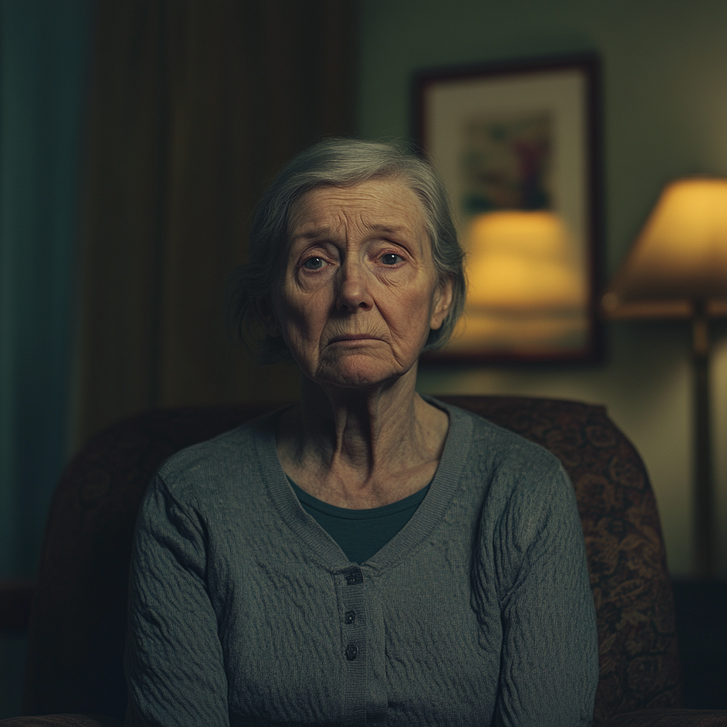 A sad, frail, and lonely elderly lady | Source: Midjourney