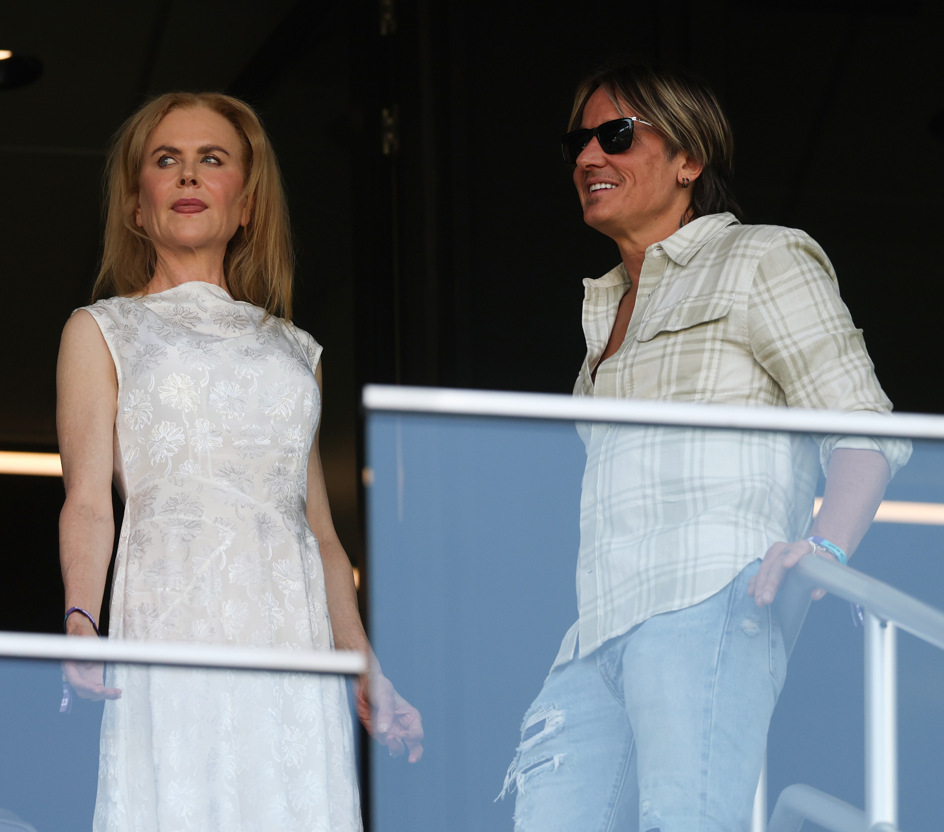 Nicole Kidman and Keith Urban look on during the FIFA Club World Cup 2025 group D match between Los Angeles Football Club and Esperance de Tunis at GEODIS Park on June 20, 2025, in Nashville, Tennessee. | Source: Getty Images