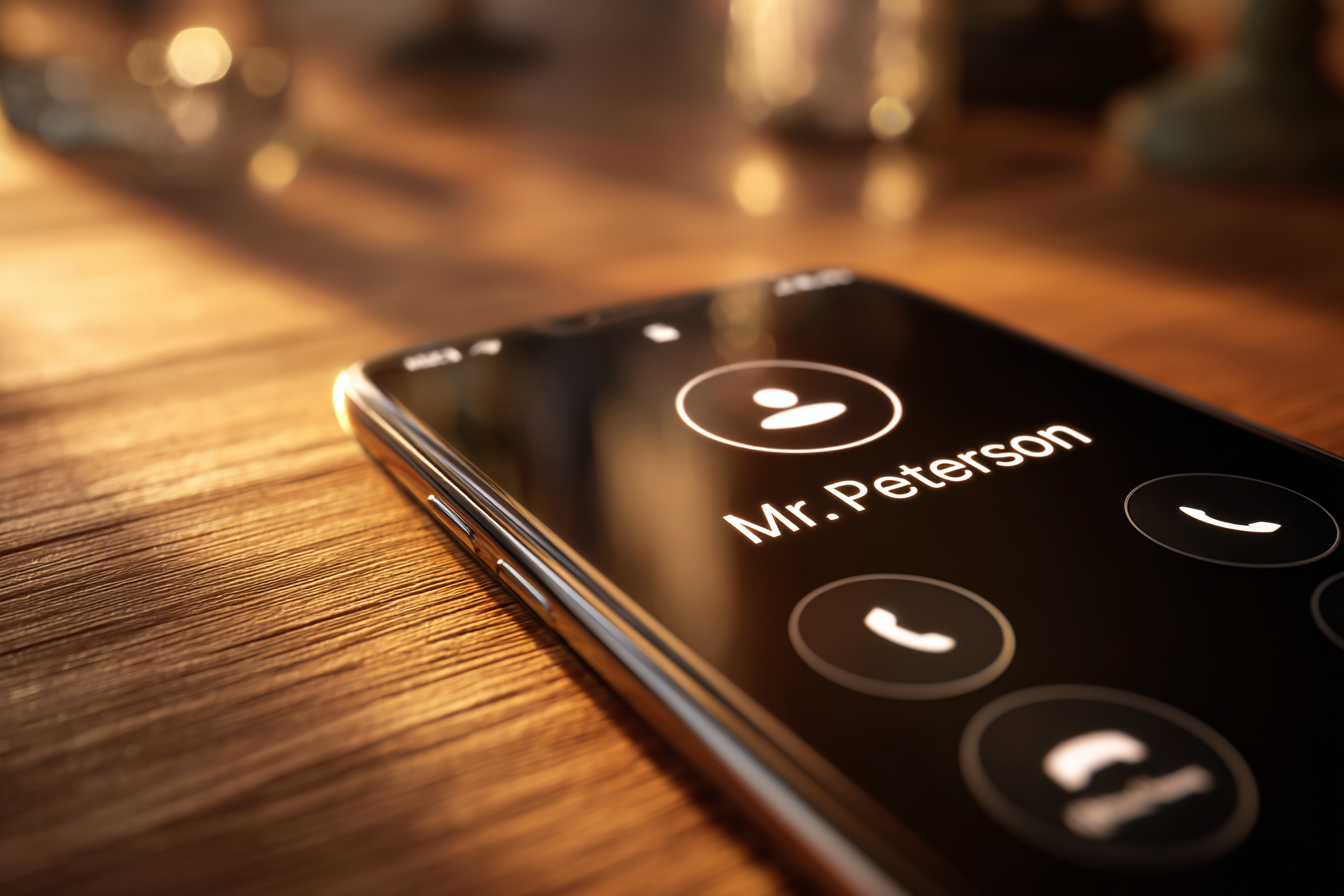A close-up shot of a phone screen | Source: Midjourney
