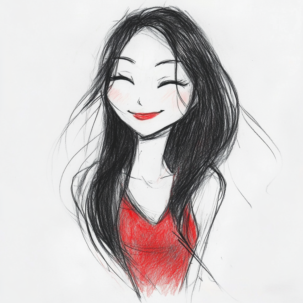 Un simple dessin de femme | Source : Midjourney