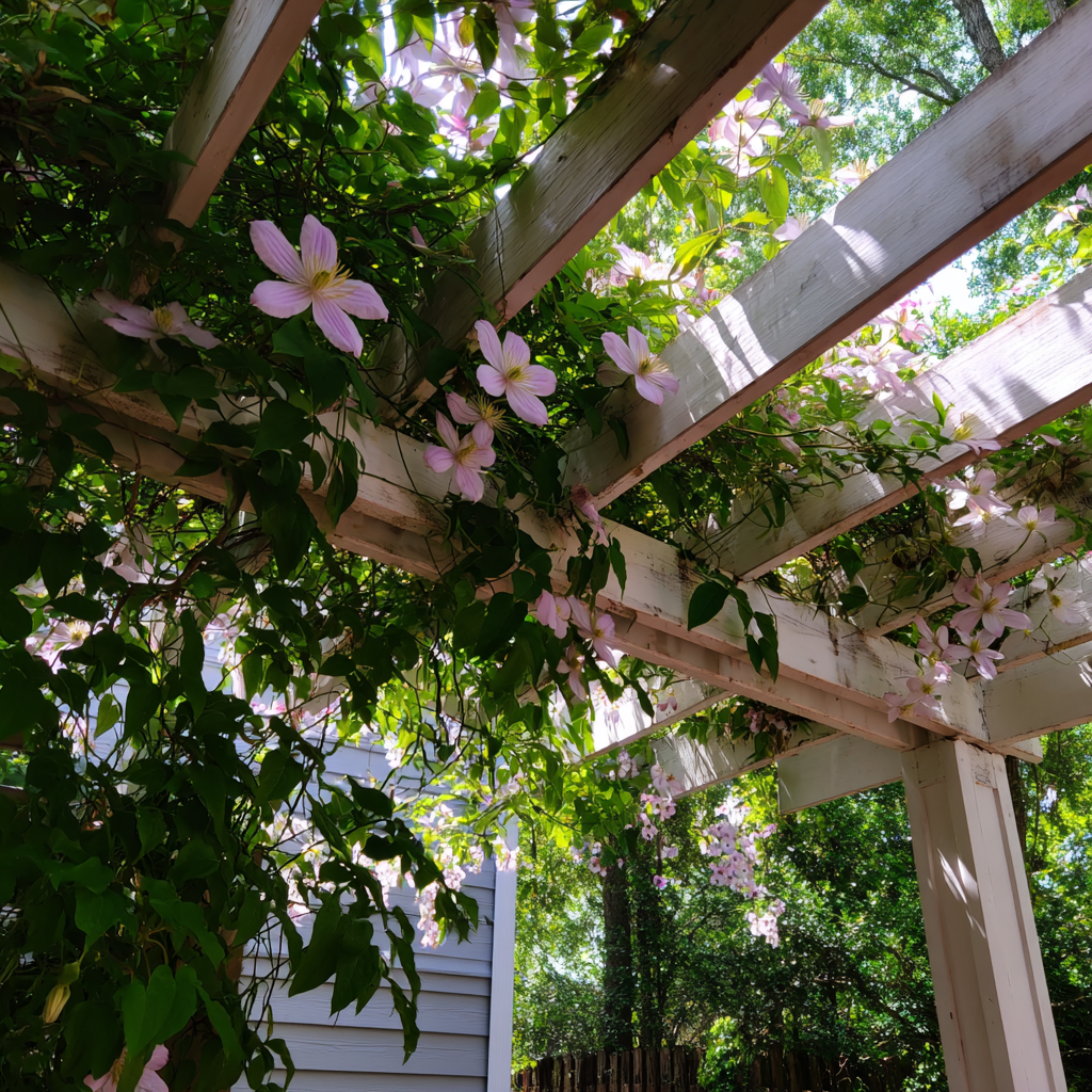 Vines growing on a pergola | Source: Midjourney