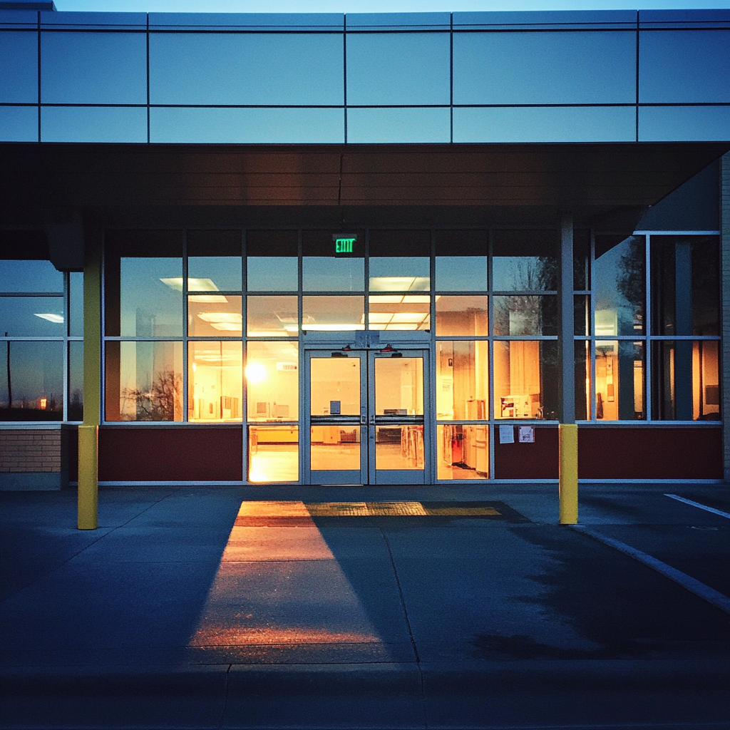 The exterior of an emergency room | Source: Midjourney