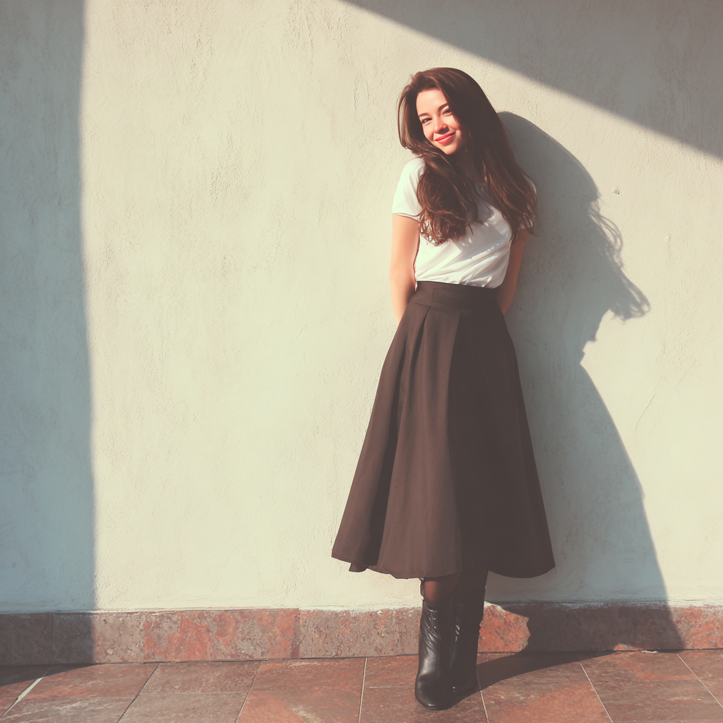 A smiling teenage girl | Source: Midjourney