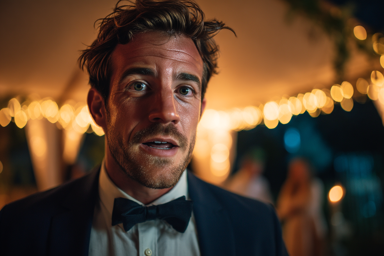A man at a wedding | Source: Midjourney