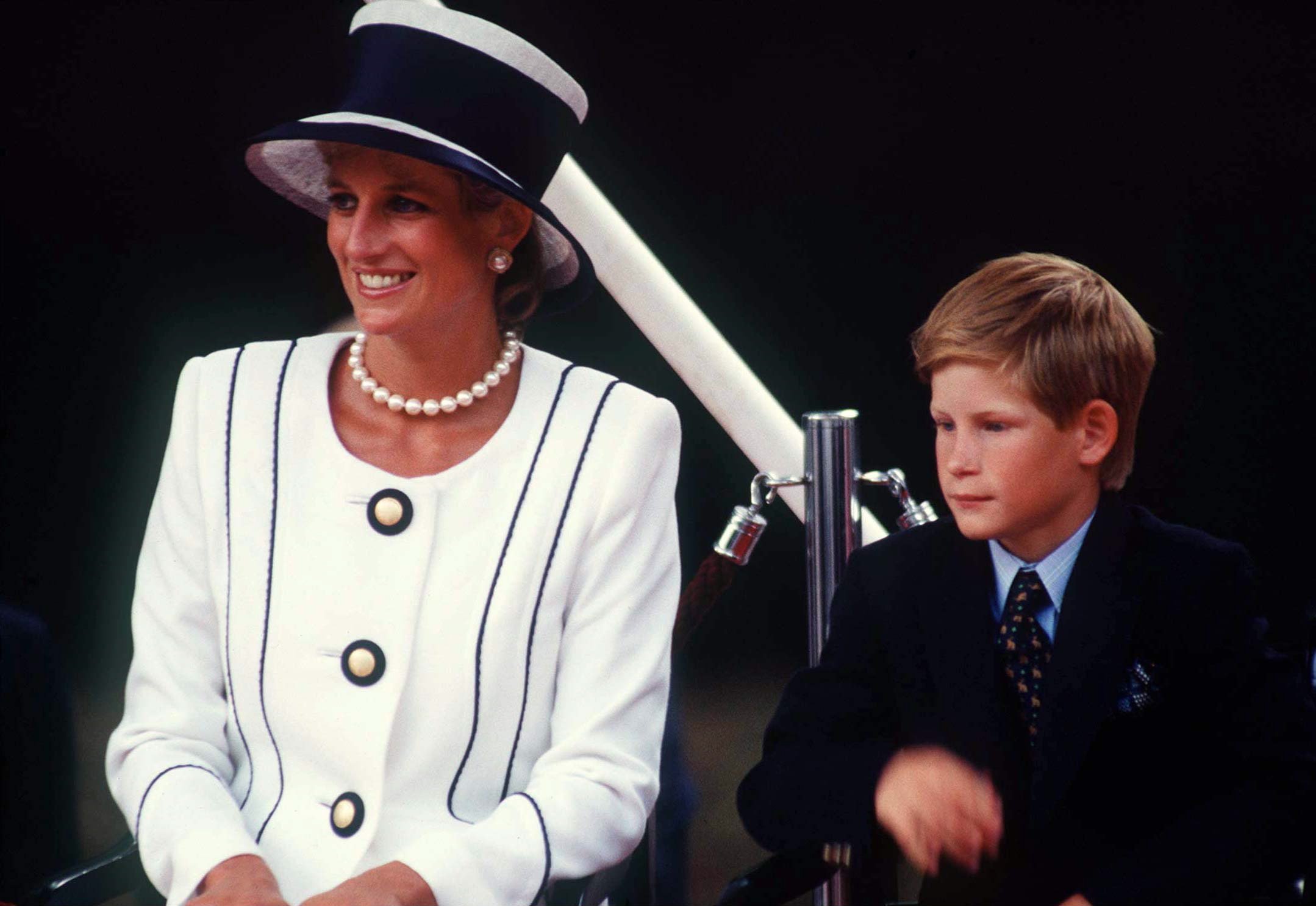 The Princess Of Wales & Prince Harry attend Vj Day Commemorative Events on August 19, 1995. | Source: Getty Images