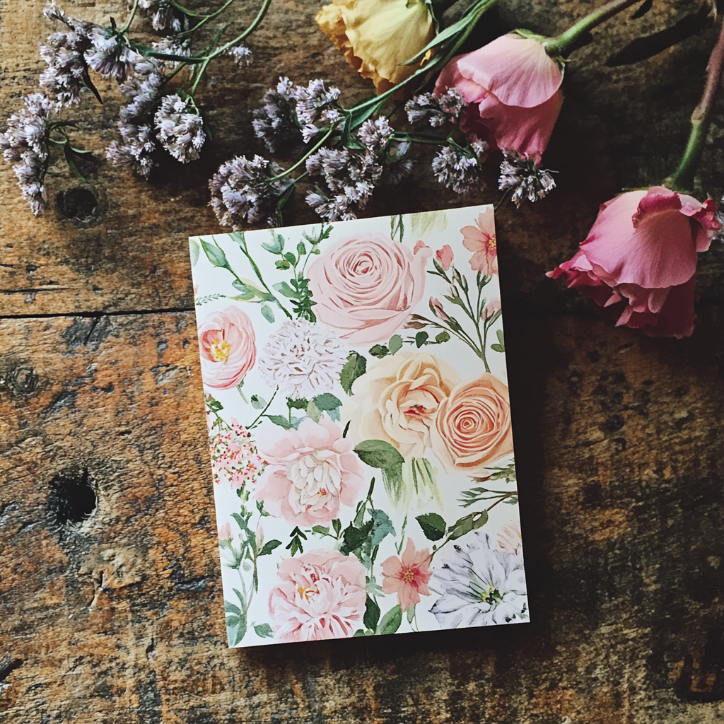 A card on a table | Source: Midjourney