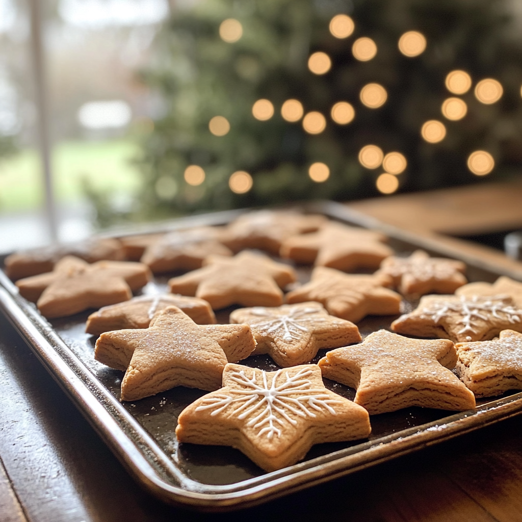 A tray of freshly baked cookies | Source: Midjourney