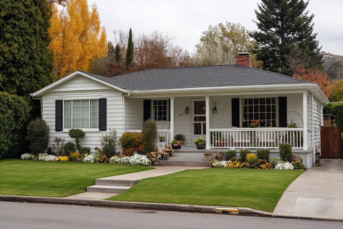 A well-kept suburban house | Source: Midjourney