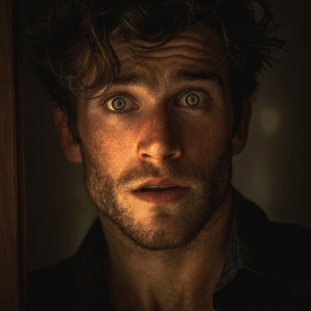 A startled man | Source: Midjourney